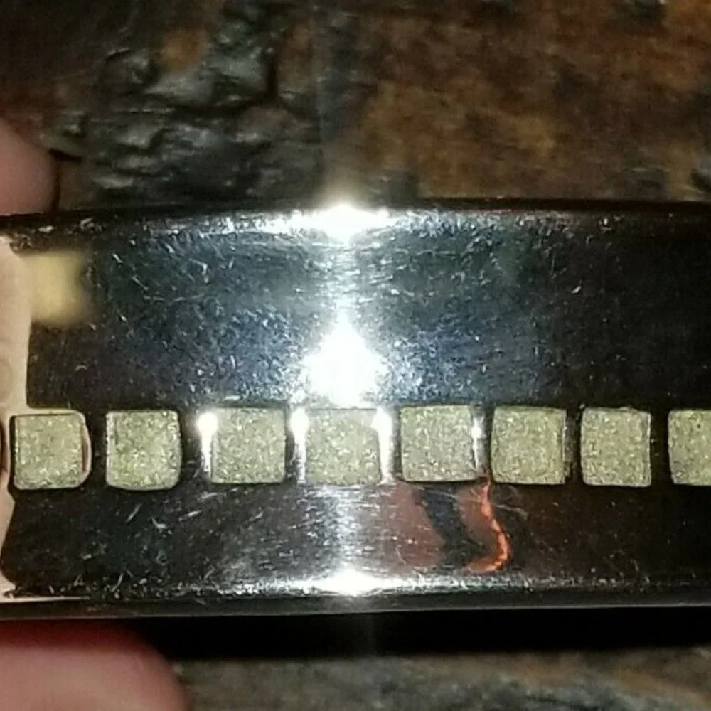 RARE VINTAGE 2004 BIRKS MAYORS 925 SILVER LINKS IMPRESSIONS CUFF BANGLE BRACELET